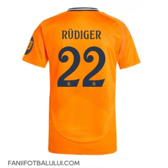 Real Madrid Antonio Rudiger #22 Tricou Fotbal Replică 2024-25 Barbati Deplasare